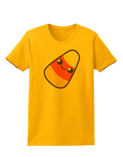 Cute Mother Candy Corn Family Halloween Womens T-Shirt-Womens T-Shirt-TooLoud-Gold-X-Small-Davson Sales