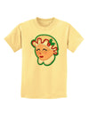 Cute Mrs Claus Face Faux Applique Childrens T-Shirt-Childrens T-Shirt-TooLoud-Daffodil-Yellow-X-Small-Davson Sales