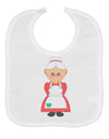 Cute Mrs Santa Claus Christmas Baby Bib