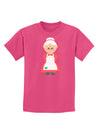 Cute Mrs Santa Claus Christmas Childrens Dark T-Shirt-Childrens T-Shirt-TooLoud-Sangria-X-Small-Davson Sales