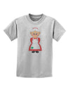 Cute Mrs Santa Claus Christmas Childrens T-Shirt-Childrens T-Shirt-TooLoud-AshGray-X-Small-Davson Sales