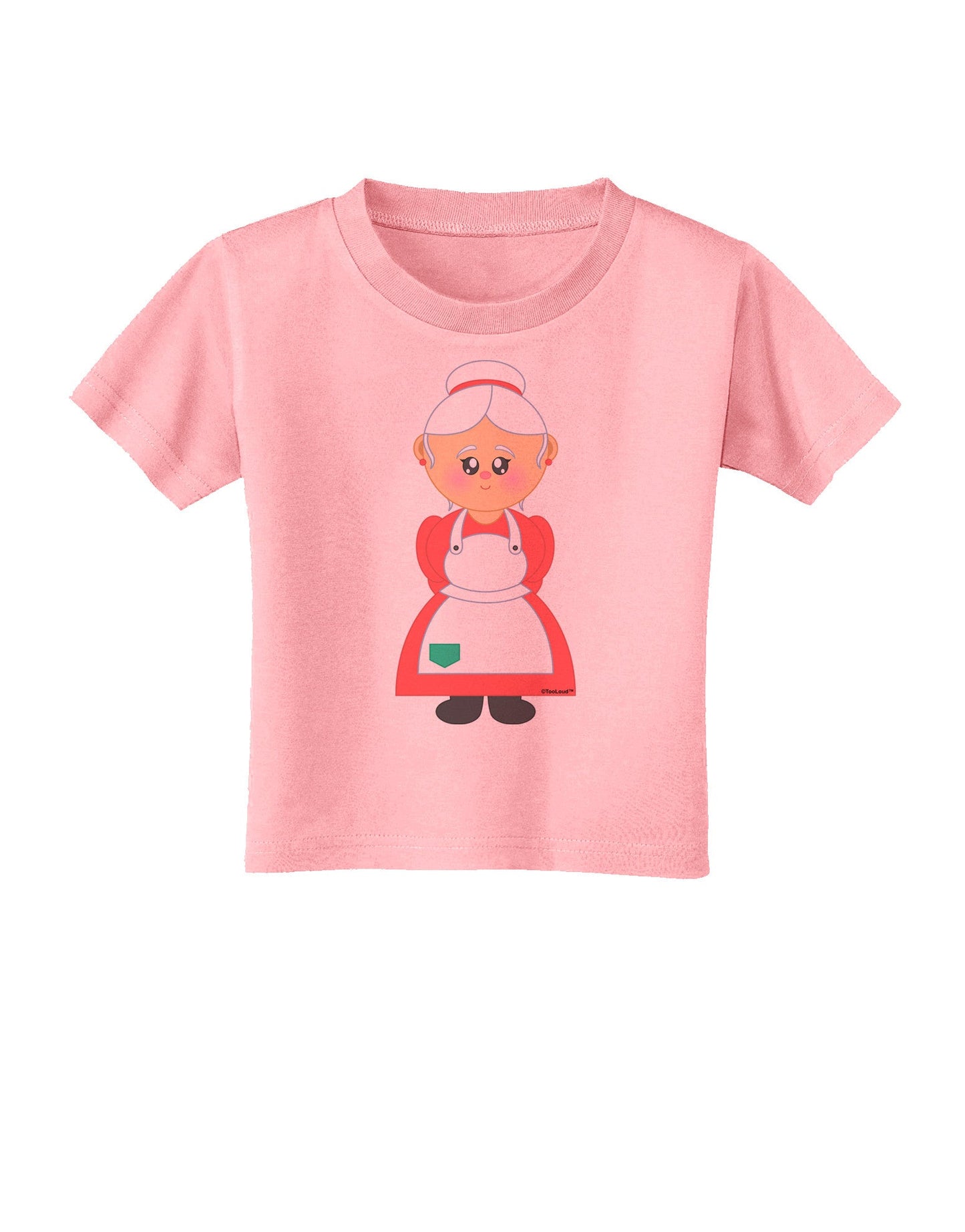 Cute Mrs Santa Claus Christmas Toddler T-Shirt-Toddler T-Shirt-TooLoud-Candy-Pink-2T-Davson Sales