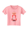 Cute Mrs Santa Claus Christmas Toddler T-Shirt-Toddler T-Shirt-TooLoud-Candy-Pink-2T-Davson Sales