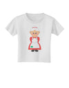 Cute Mrs Santa Claus Christmas Toddler T-Shirt-Toddler T-Shirt-TooLoud-White-2T-Davson Sales