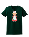 Cute Mrs Santa Claus Christmas Womens Dark T-Shirt-TooLoud-Forest-Green-Small-Davson Sales