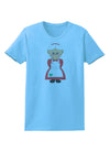 Cute Mrs Santa Claus Christmas Womens T-Shirt-Womens T-Shirt-TooLoud-Aquatic-Blue-X-Small-Davson Sales