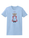 Cute Mrs Santa Claus Christmas Womens T-Shirt-Womens T-Shirt-TooLoud-Light-Blue-X-Small-Davson Sales