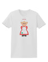 Cute Mrs Santa Claus Christmas Womens T-Shirt-Womens T-Shirt-TooLoud-White-X-Small-Davson Sales