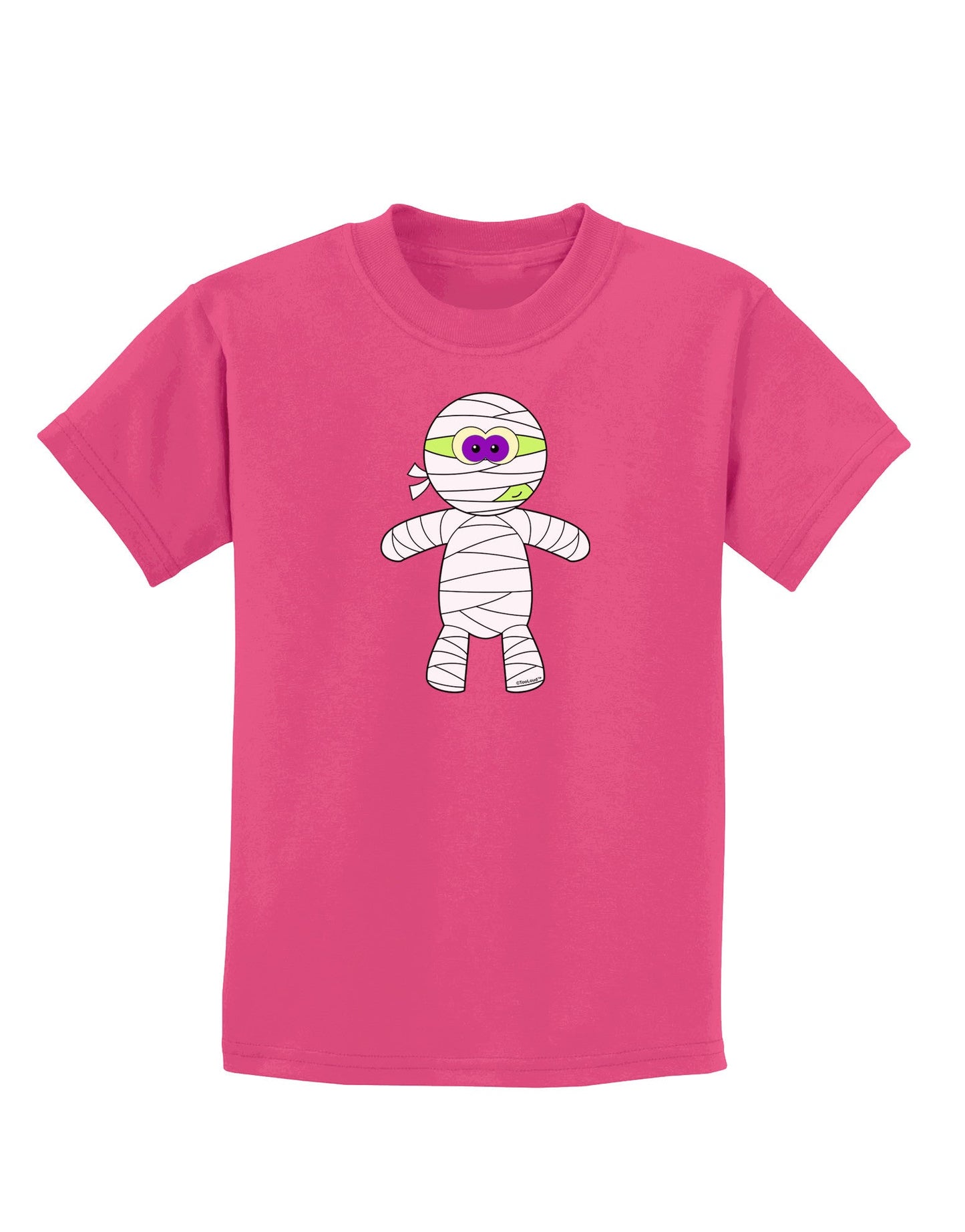 Cute Mummy Halloween Childrens Dark T-Shirt-Childrens T-Shirt-TooLoud-Sangria-X-Small-Davson Sales