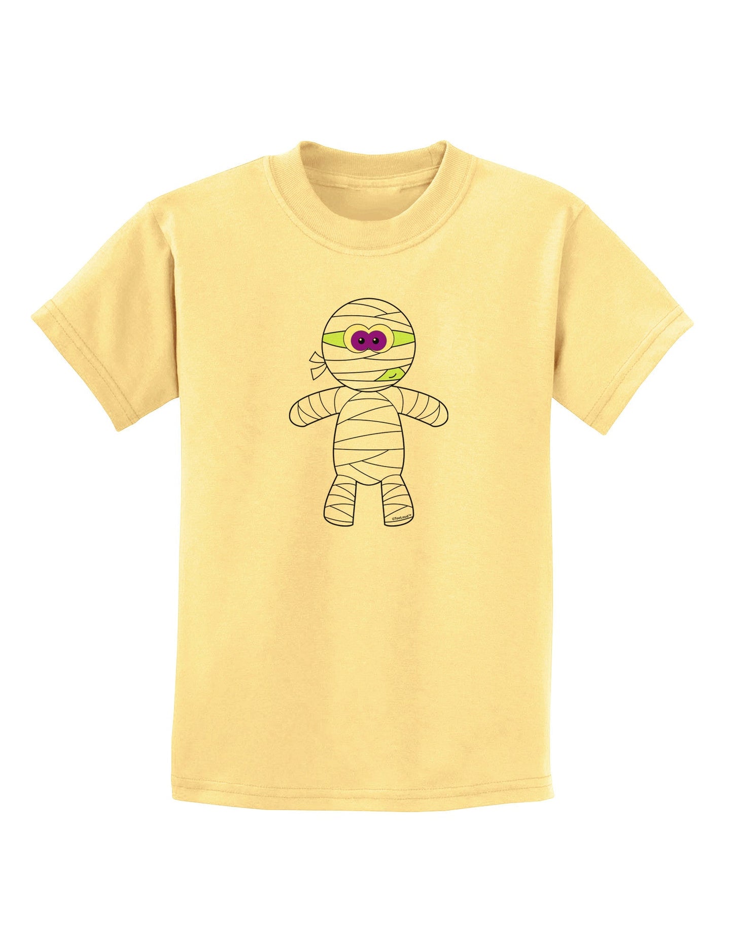 Cute Mummy Halloween Childrens T-Shirt-Childrens T-Shirt-TooLoud-Daffodil-Yellow-X-Small-Davson Sales