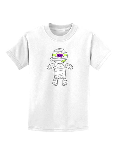 Cute Mummy Halloween Childrens T-Shirt-Childrens T-Shirt-TooLoud-White-X-Small-Davson Sales