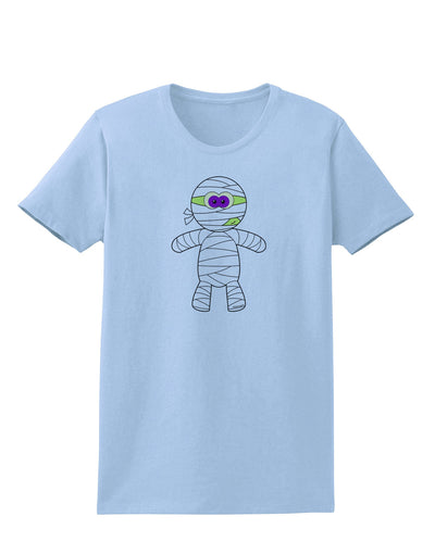 Cute Mummy Halloween Womens T-Shirt-Womens T-Shirt-TooLoud-Light-Blue-X-Small-Davson Sales