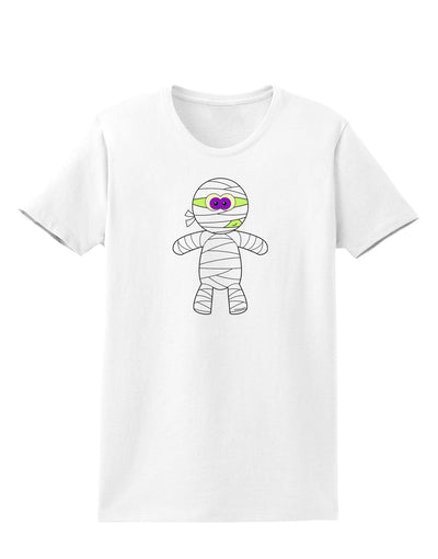 Cute Mummy Halloween Womens T-Shirt-Womens T-Shirt-TooLoud-White-X-Small-Davson Sales