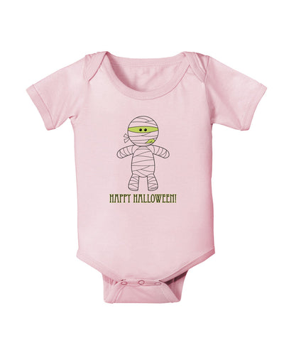 Cute Mummy Happy Halloween Baby Romper Bodysuit-Baby Romper-TooLoud-Light-Pink-06-Months-Davson Sales