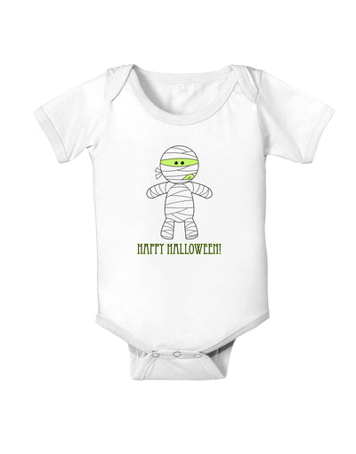 Cute Mummy Happy Halloween Baby Romper Bodysuit-Baby Romper-TooLoud-White-06-Months-Davson Sales