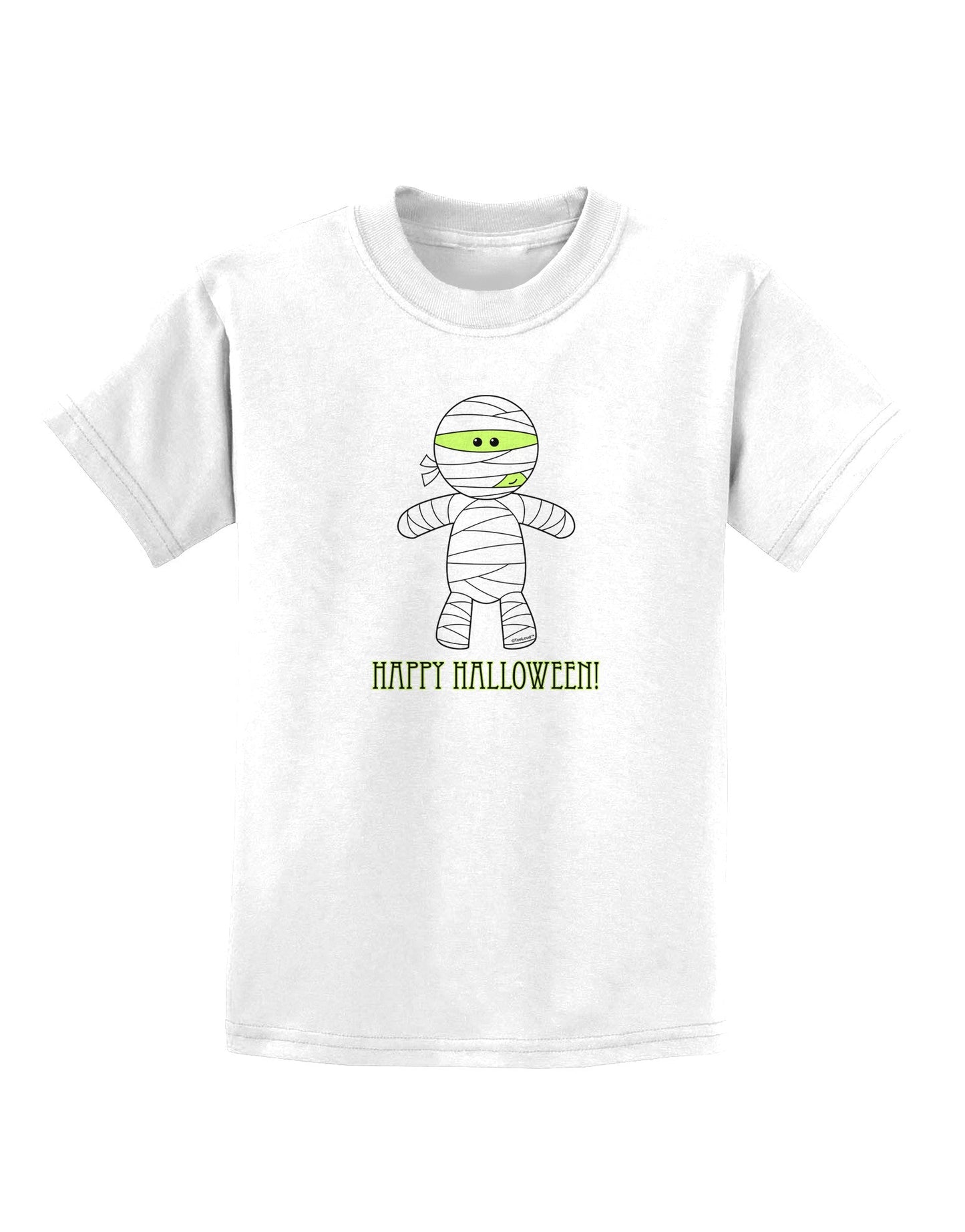 Cute Mummy Happy Halloween Childrens T-Shirt-Childrens T-Shirt-TooLoud-White-X-Small-Davson Sales