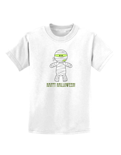 Cute Mummy Happy Halloween Childrens T-Shirt-Childrens T-Shirt-TooLoud-White-X-Small-Davson Sales