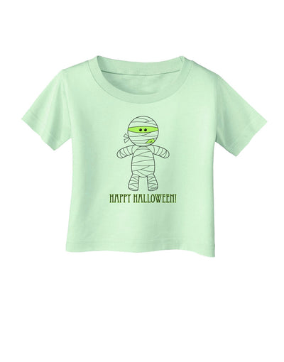 Cute Mummy Happy Halloween Infant T-Shirt-Infant T-Shirt-TooLoud-Light-Green-06-Months-Davson Sales