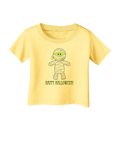 Cute Mummy Happy Halloween Infant T-Shirt-Infant T-Shirt-TooLoud-Daffodil-Yellow-06-Months-Davson Sales