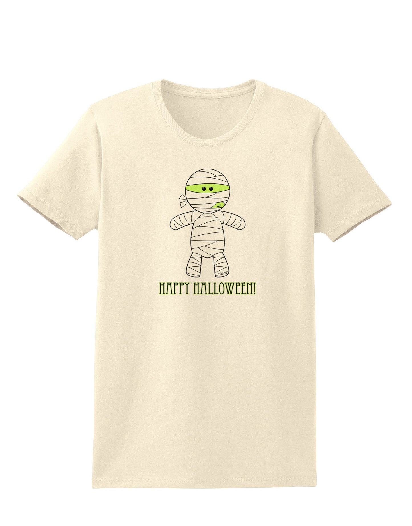 Cute Mummy Happy Halloween Womens T-Shirt-Womens T-Shirt-TooLoud-Natural-X-Small-Davson Sales