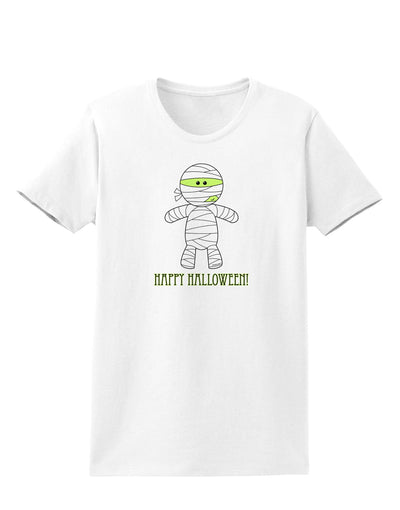 Cute Mummy Happy Halloween Womens T-Shirt-Womens T-Shirt-TooLoud-White-X-Small-Davson Sales