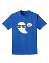 Cute Nerd Ghost Boo Halloween Adult Dark T-Shirt-Mens T-Shirt-TooLoud-Royal-Blue-Small-Davson Sales