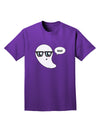 Cute Nerd Ghost Boo Halloween Adult Dark T-Shirt-Mens T-Shirt-TooLoud-Purple-Small-Davson Sales