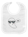 Cute Nerd Ghost Boo Halloween Baby Bib