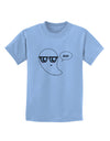 Cute Nerd Ghost Boo Halloween Childrens T-Shirt-Childrens T-Shirt-TooLoud-Light-Blue-X-Small-Davson Sales