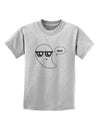 Cute Nerd Ghost Boo Halloween Childrens T-Shirt-Childrens T-Shirt-TooLoud-AshGray-X-Small-Davson Sales