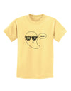 Cute Nerd Ghost Boo Halloween Childrens T-Shirt-Childrens T-Shirt-TooLoud-Daffodil-Yellow-X-Small-Davson Sales