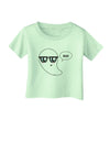 Cute Nerd Ghost Boo Halloween Infant T-Shirt-Infant T-Shirt-TooLoud-Light-Green-06-Months-Davson Sales