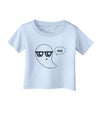 Cute Nerd Ghost Boo Halloween Infant T-Shirt-Infant T-Shirt-TooLoud-Light-Blue-06-Months-Davson Sales