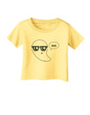 Cute Nerd Ghost Boo Halloween Infant T-Shirt-Infant T-Shirt-TooLoud-Daffodil-Yellow-06-Months-Davson Sales