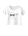 Cute Nerd Ghost Boo Halloween Infant T-Shirt-Infant T-Shirt-TooLoud-White-06-Months-Davson Sales