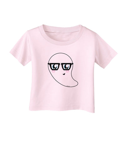 Cute Nerd Ghost Halloween Infant T-Shirt-Infant T-Shirt-TooLoud-Light-Pink-06-Months-Davson Sales