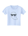 Cute Nerd Ghost Halloween Toddler T-Shirt-Toddler T-Shirt-TooLoud-Light-Blue-2T-Davson Sales