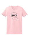 Cute Nerd Ghost Halloween Womens T-Shirt-Womens T-Shirt-TooLoud-PalePink-X-Small-Davson Sales