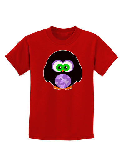 Cute Owl Halloween Childrens Dark T-Shirt-Childrens T-Shirt-TooLoud-Red-X-Small-Davson Sales