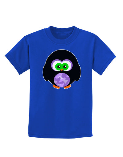 Cute Owl Halloween Childrens Dark T-Shirt-Childrens T-Shirt-TooLoud-Royal-Blue-X-Small-Davson Sales