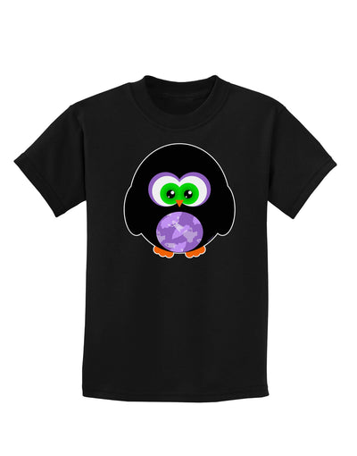 Cute Owl Halloween Childrens Dark T-Shirt-Childrens T-Shirt-TooLoud-Black-X-Small-Davson Sales