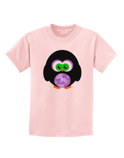 Cute Owl Halloween Childrens T-Shirt-Childrens T-Shirt-TooLoud-PalePink-X-Small-Davson Sales