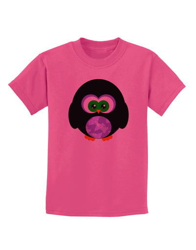 Cute Owl Halloween Childrens T-Shirt-Childrens T-Shirt-TooLoud-Sangria-X-Small-Davson Sales