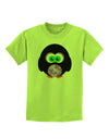 Cute Owl Halloween Childrens T-Shirt-Childrens T-Shirt-TooLoud-Lime-Green-X-Small-Davson Sales