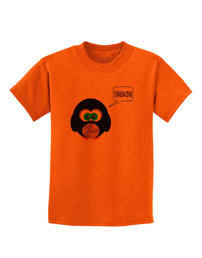 Cute Owl Halloween Hoo Childrens T-Shirt-Childrens T-Shirt-TooLoud-Orange-X-Small-Davson Sales