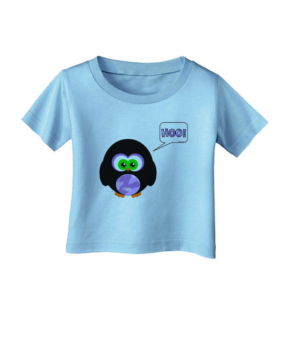 Cute Owl Halloween Hoo Infant T-Shirt-Infant T-Shirt-TooLoud-Aquatic-Blue-06-Months-Davson Sales