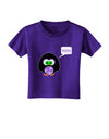 Cute Owl Halloween Hoo Toddler T-Shirt Dark-Toddler T-Shirt-TooLoud-Purple-2T-Davson Sales