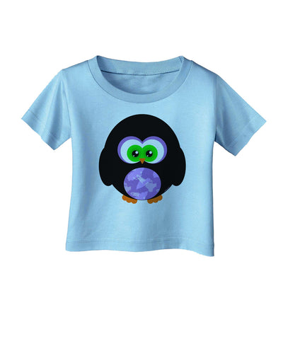 Cute Owl Halloween Infant T-Shirt-Infant T-Shirt-TooLoud-Aquatic-Blue-06-Months-Davson Sales