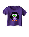 Cute Owl Halloween Infant T-Shirt Dark-Infant T-Shirt-TooLoud-Purple-06-Months-Davson Sales