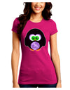 Cute Owl Halloween Juniors Crew Dark T-Shirt-T-Shirts Juniors Tops-TooLoud-Hot-Pink-Juniors Fitted Small-Davson Sales